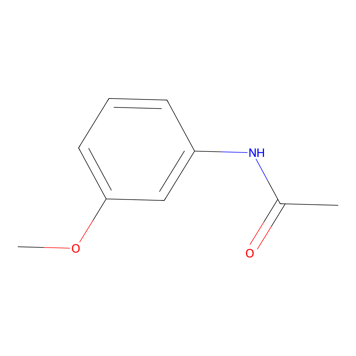 Acetamide, N-(3-methoxyphenyl)- molecular structure, CAS 1092102-23-2