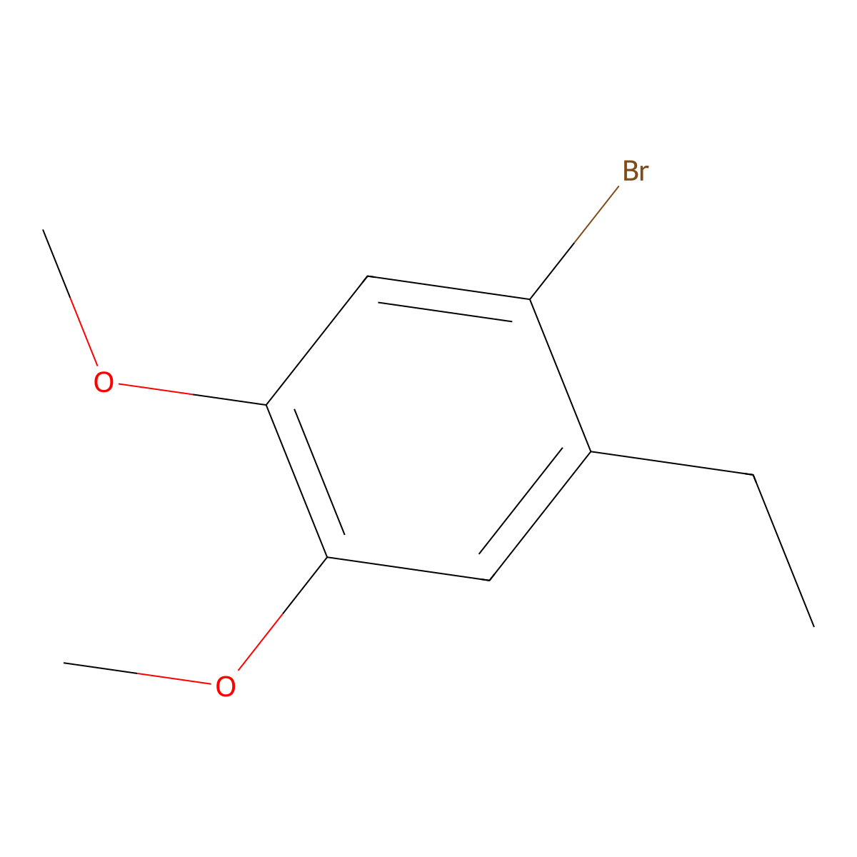 1-Bromo-2-ethyl-4,5-dimethoxybenzene molecular structure, CAS 1092116-66-9