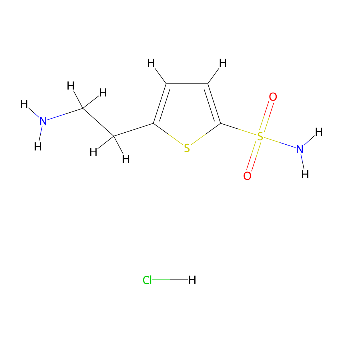 5-(2-Aminoethyl)thiophene-2-sulfonamide hydrochloride molecular structure, CAS 109213-14-1
