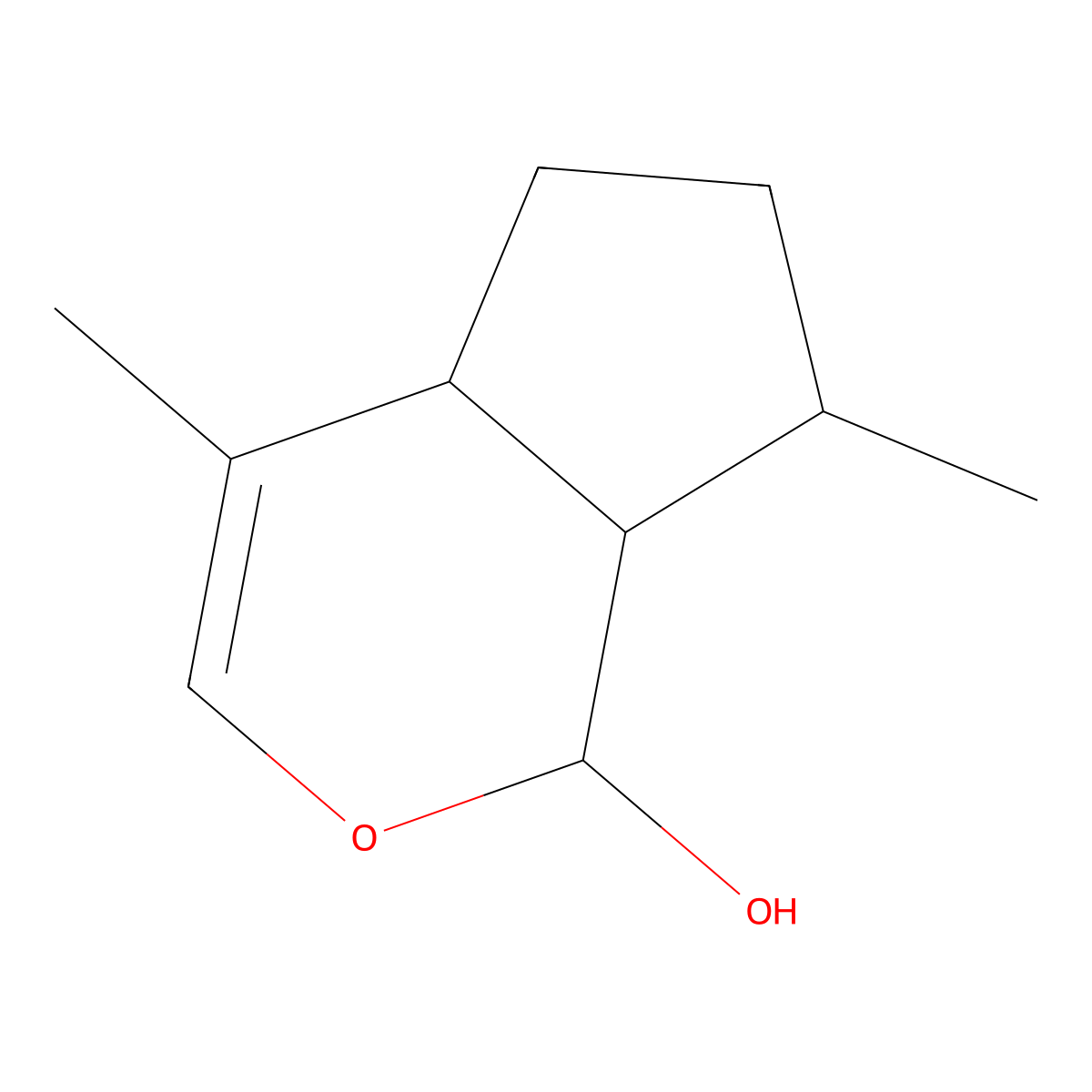 cis-trans-Nepetalactol molecular structure, CAS 109215-55-6