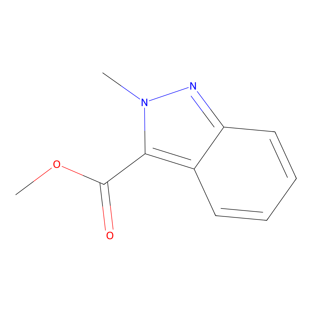 Methyl 2-methyl-2H-indazole-3-carboxylate molecular structure, CAS 109216-61-7