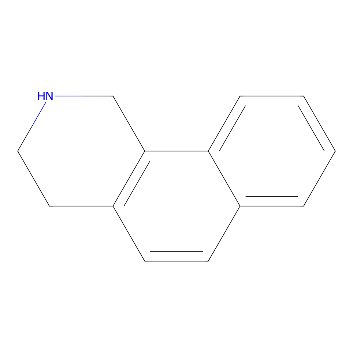 1,2,3,4-Tetrahydrobenzo[h]isoquinoline molecular structure, CAS 109220-61-3