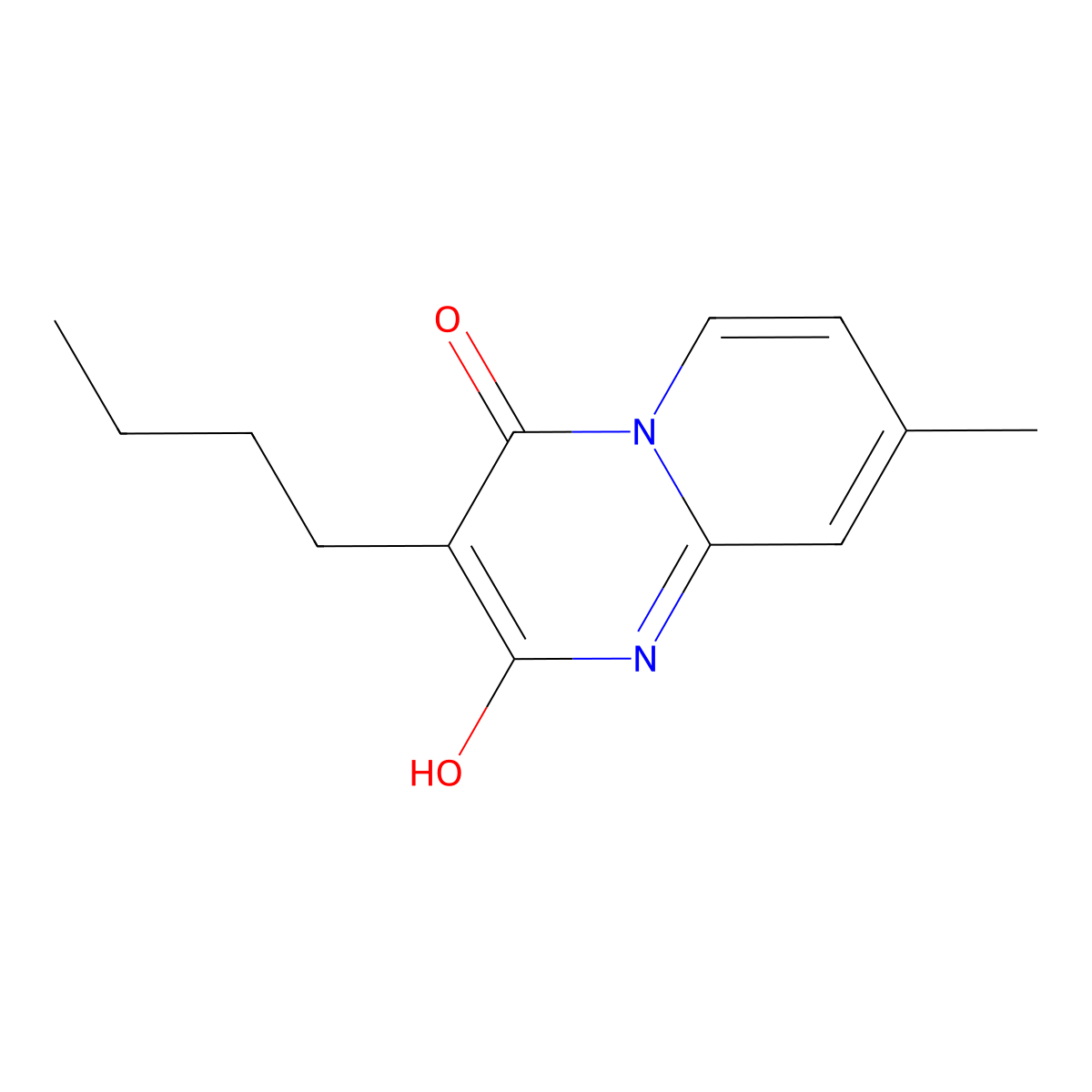 3-butyl-2-hydroxy-8-methyl-4H-pyrido[1,2-a]pyrimidin-4-one molecular structure, CAS 109220-69-1