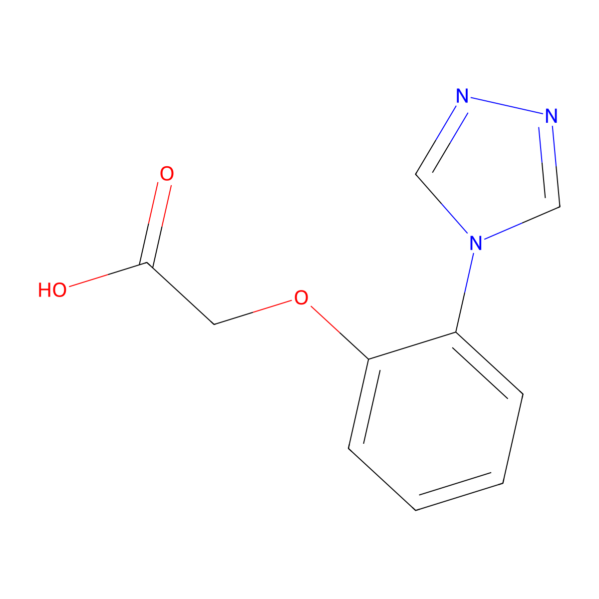 [2-(4H-1,2,4-triazol-4-yl)phenoxy]acetic acid molecular structure, CAS 1092250-54-8