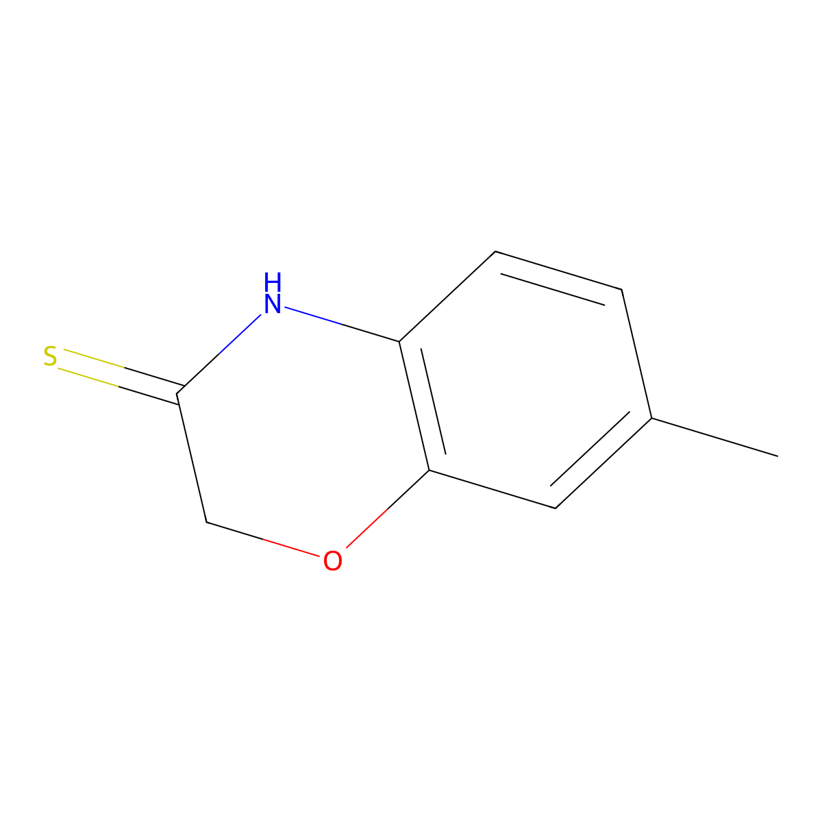 7-methyl-2H-1,4-benzoxazine-3(4H)-thione molecular structure, CAS 109226-87-1