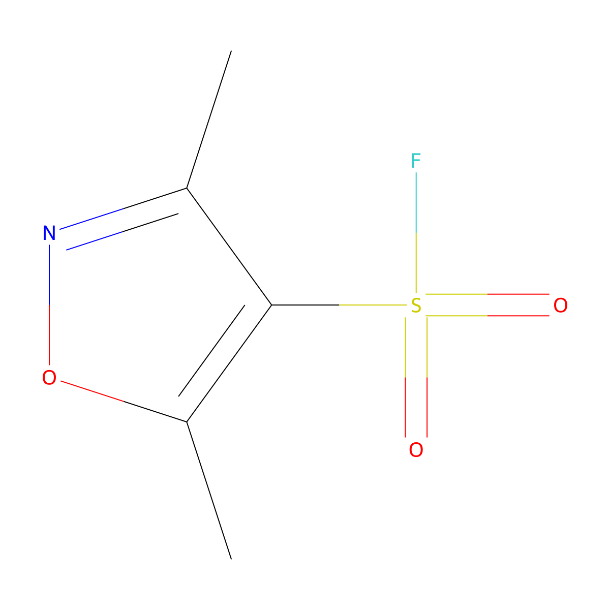 Dimethyl-1,2-oxazole-4-sulfonyl fluoride molecular structure, CAS 1092278-43-7