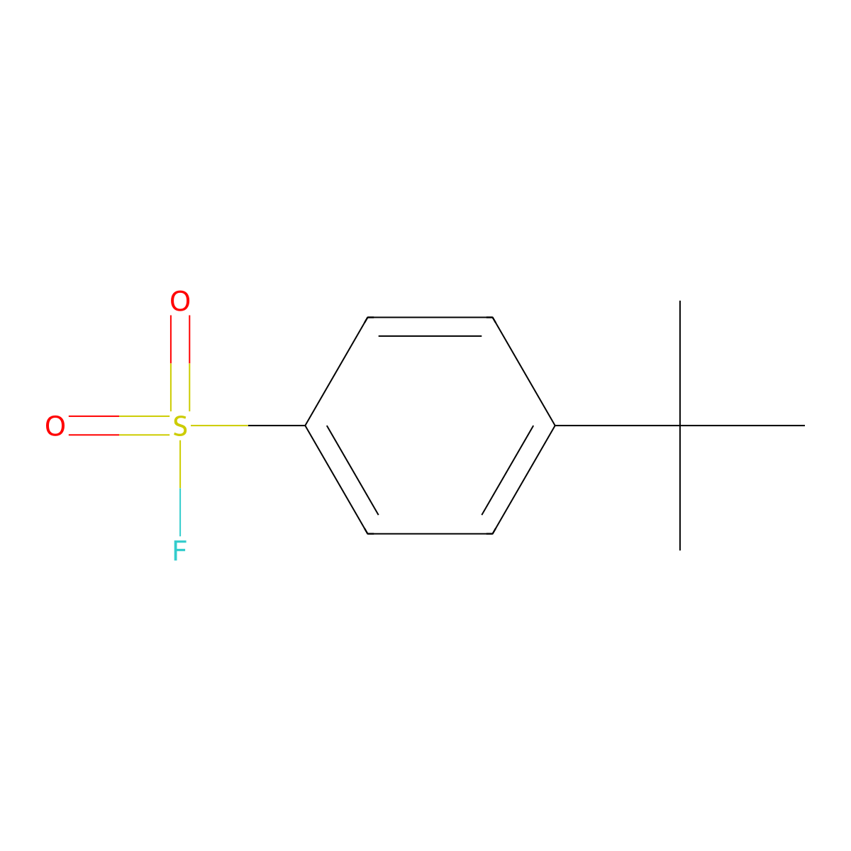 4-Tert-butylbenzene-1-sulfonyl fluoride molecular structure, CAS 1092278-50-6