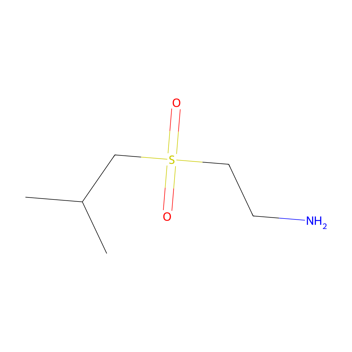 2-(Isobutylsulfonyl)ethanamine molecular structure, CAS 1092280-20-0