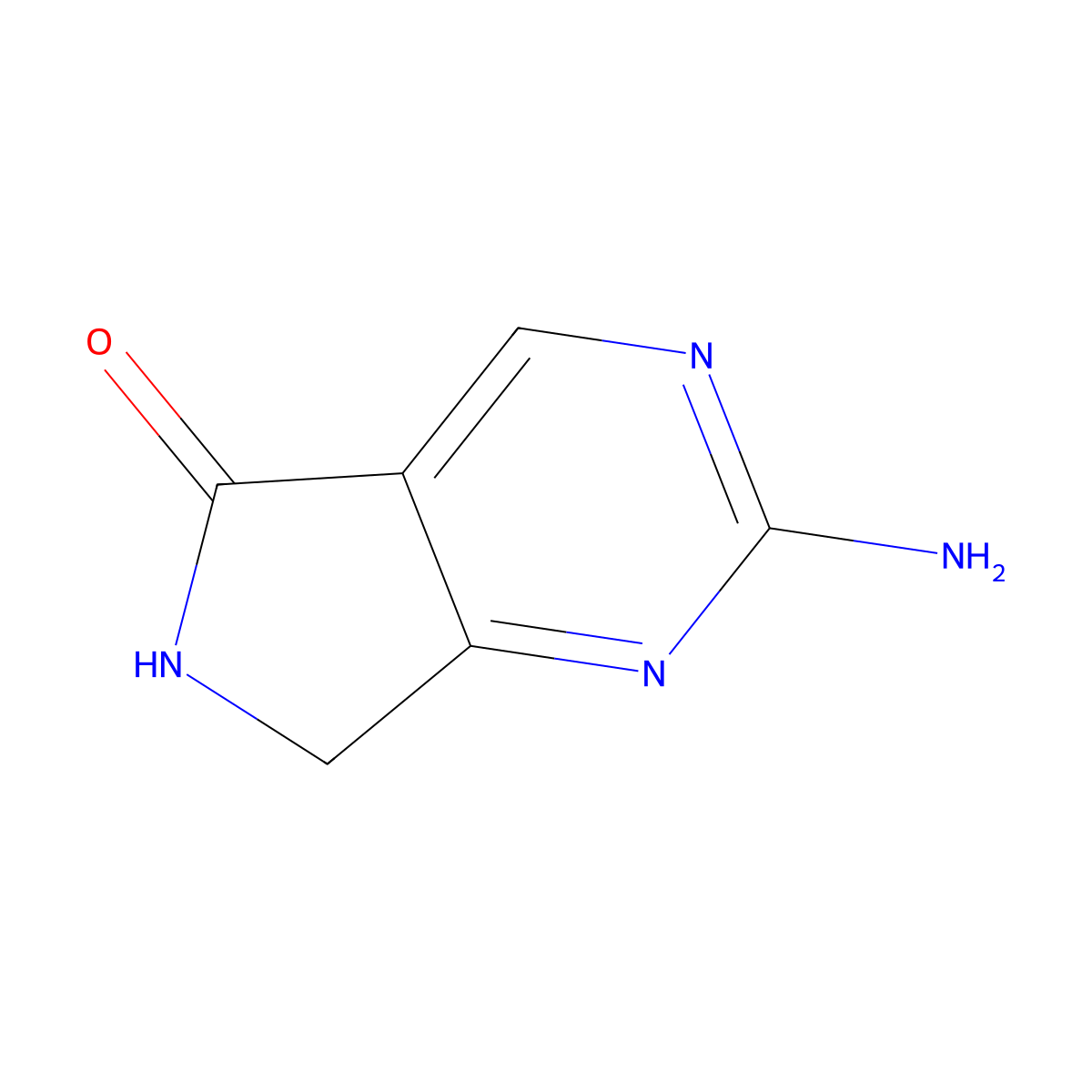 2-Amino-6,7-dihydro-5H-pyrrolo[3,4-d]pyrimidin-5-one molecular structure, CAS 1092281-05-4
