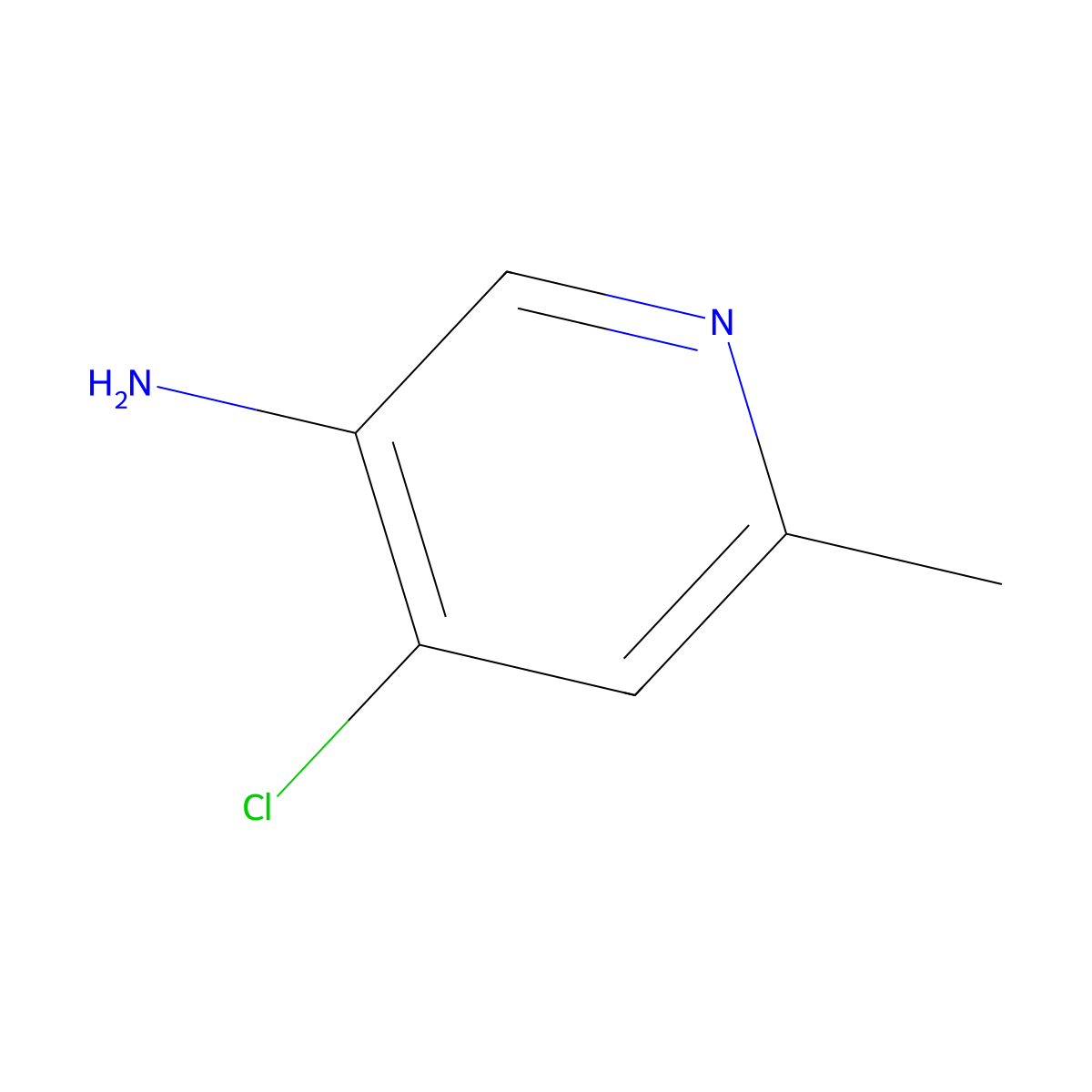 4-Chloro-6-methylpyridin-3-amine molecular structure, CAS 1092285-77-2