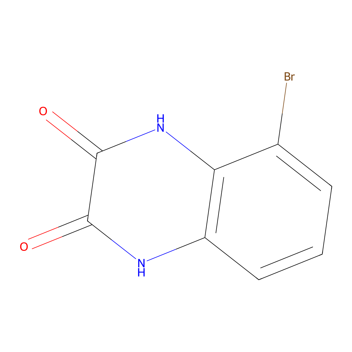 5-Bromoquinoxaline-2,3-diol molecular structure, CAS 1092285-97-6