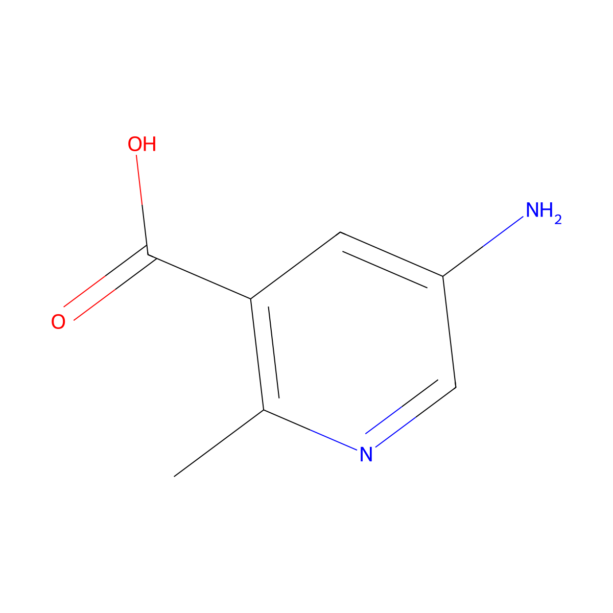 5-Amino-2-methylnicotinic acid molecular structure, CAS 1092286-36-6