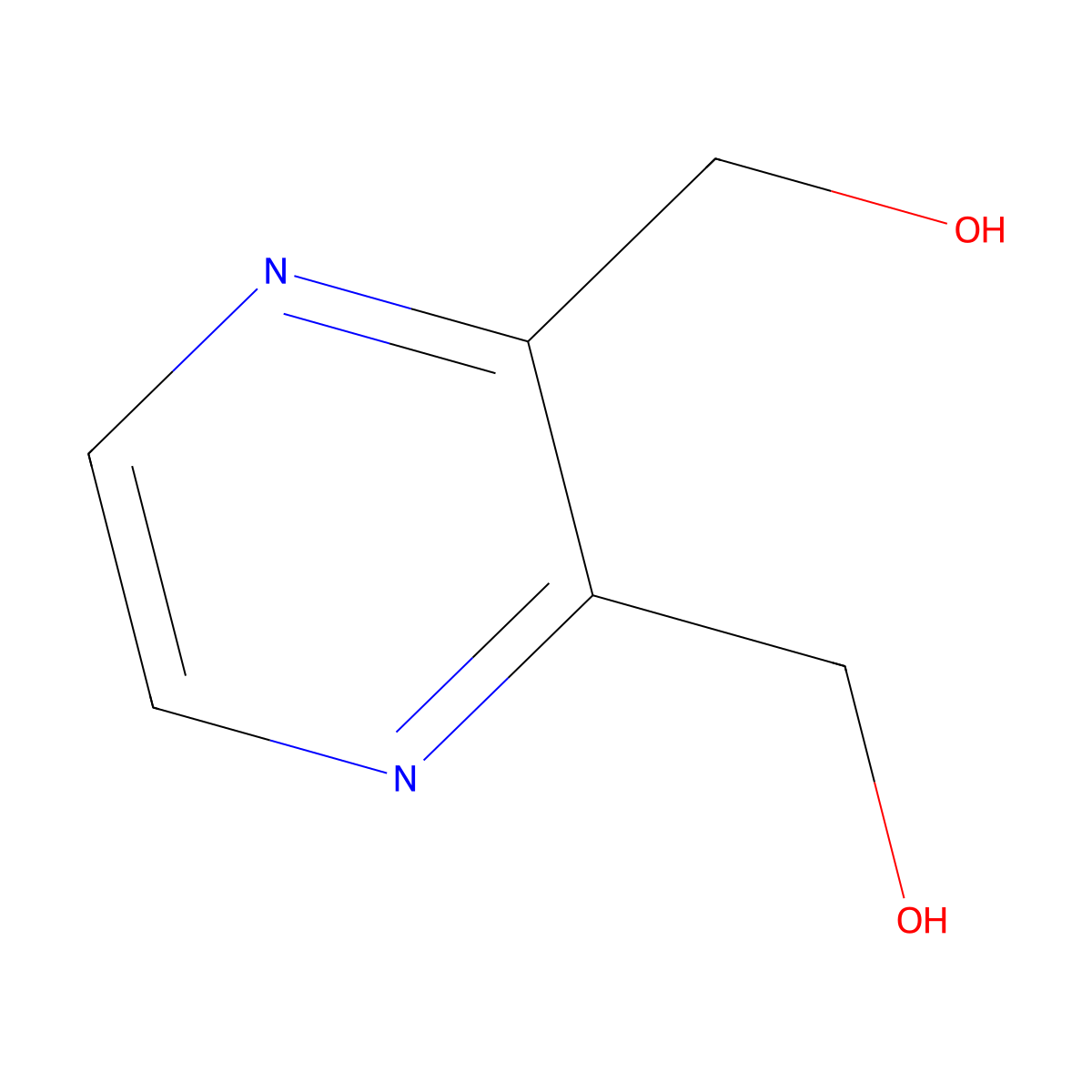 (Pyrazine-2,3-diyl)dimethanol molecular structure, CAS 1092286-62-8
