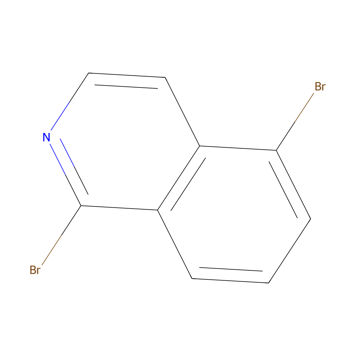1,5-Dibromoisoquinoline molecular structure, CAS 1092287-10-9