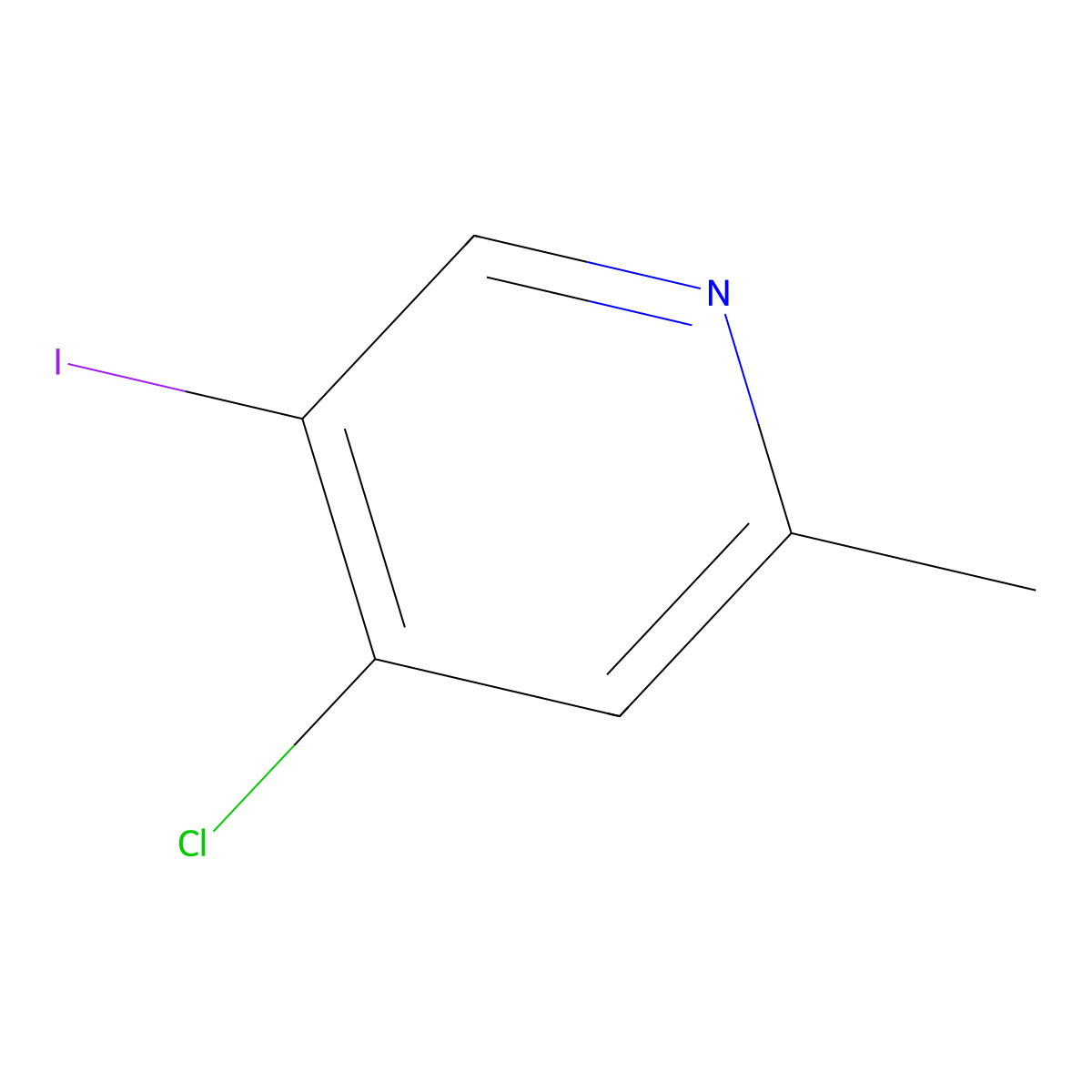 4-Chloro-5-iodo-2-methylpyridine molecular structure, CAS 1092287-21-2