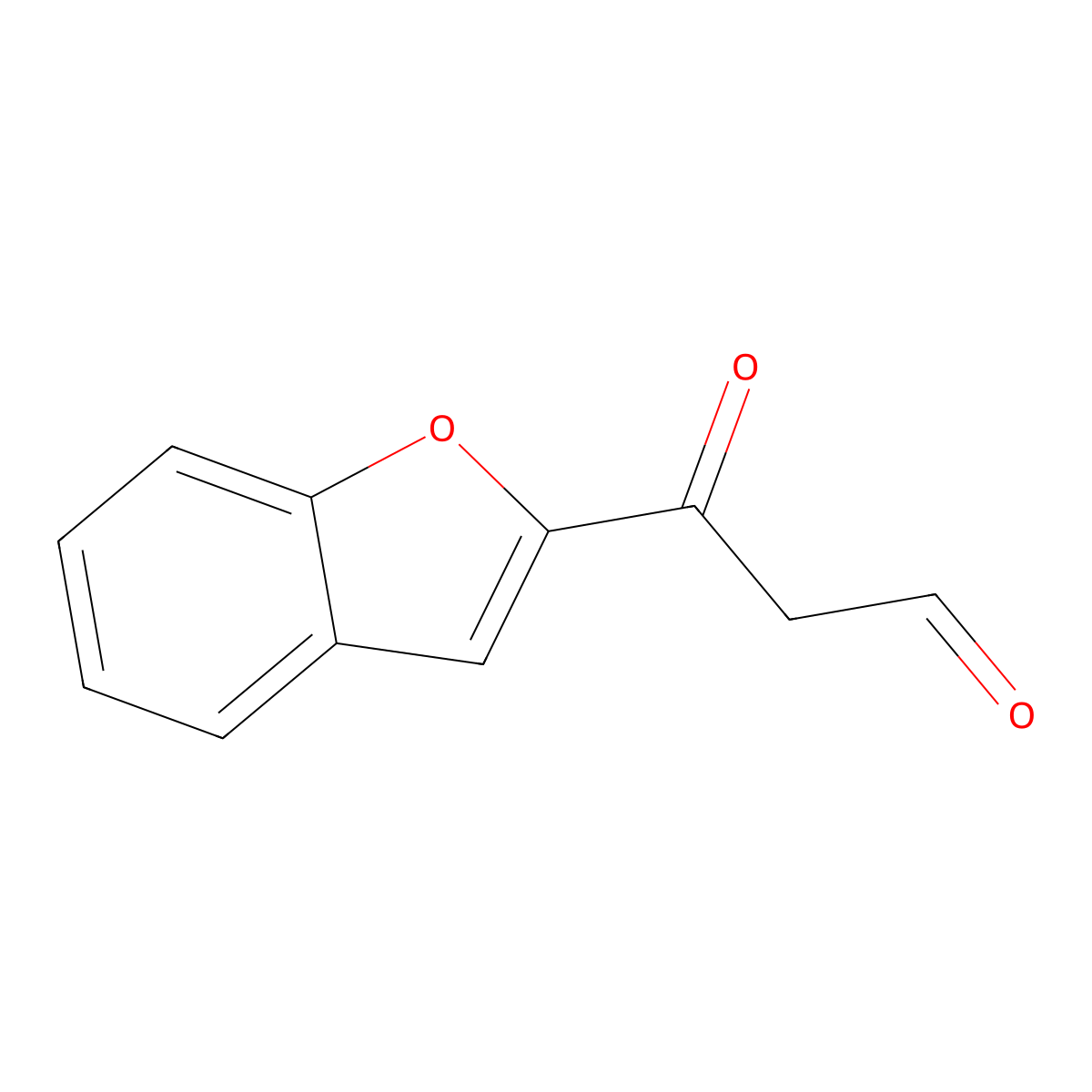 3-(1-Benzofuran-2-yl)-3-oxopropanal molecular structure, CAS 1092287-48-3