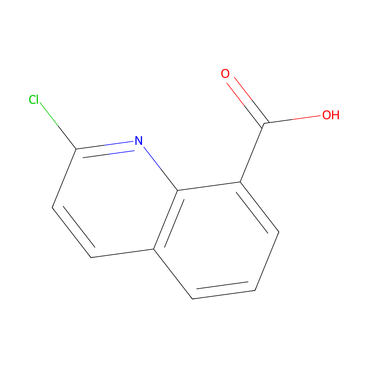 2-Chloroquinoline-8-carboxylic acid molecular structure, CAS 1092287-54-1