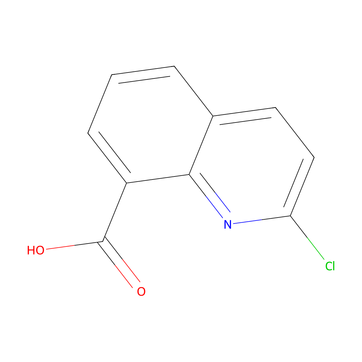 2-Chloroquinoline-8-carboxylic acid molecular structure, CAS 1092287-54-1