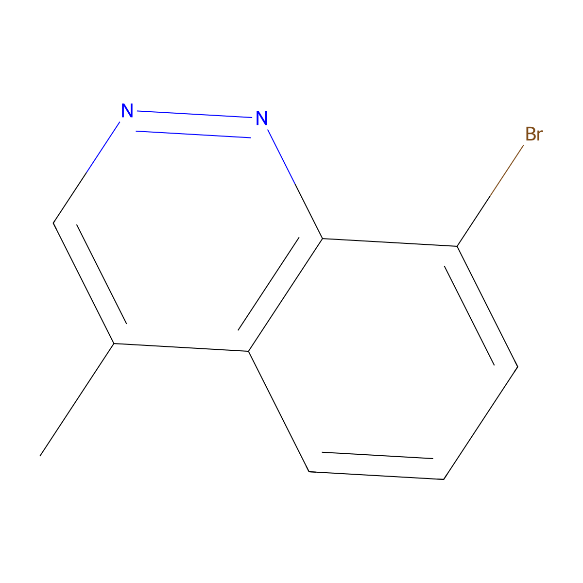8-Bromo-4-methylcinnoline molecular structure, CAS 1092287-69-8