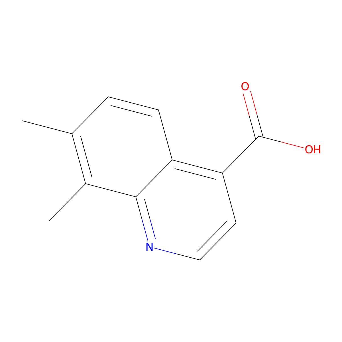 7,8-Dimethylquinoline-4-carboxylic acid molecular structure, CAS 1092288-48-6