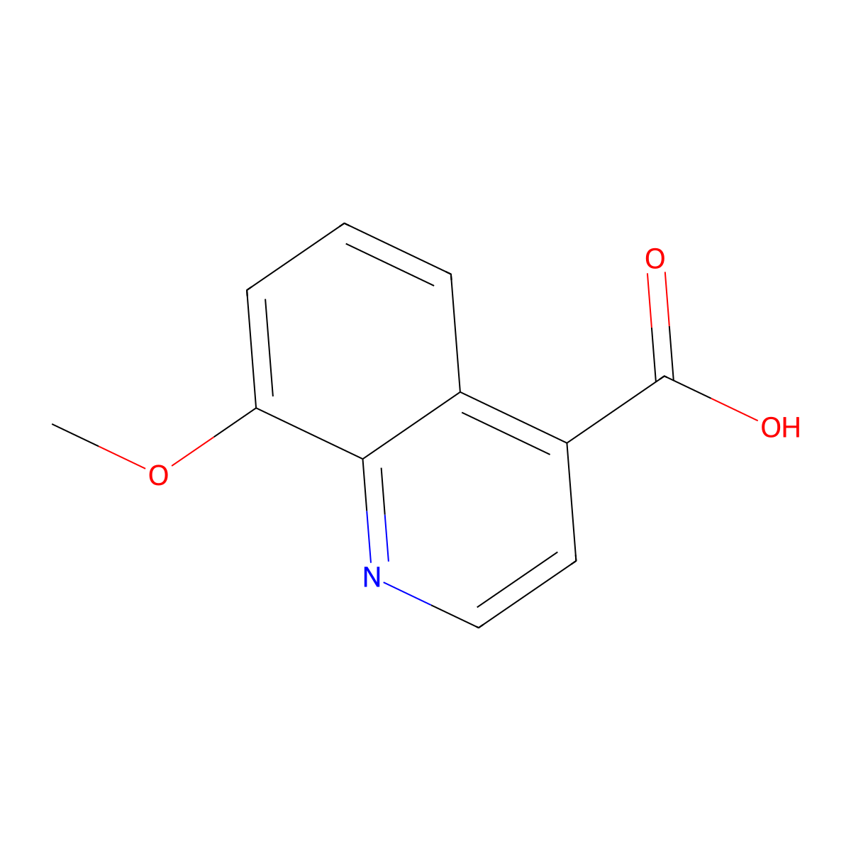 8-Methoxyquinoline-4-carboxylic acid molecular structure, CAS 1092288-64-6