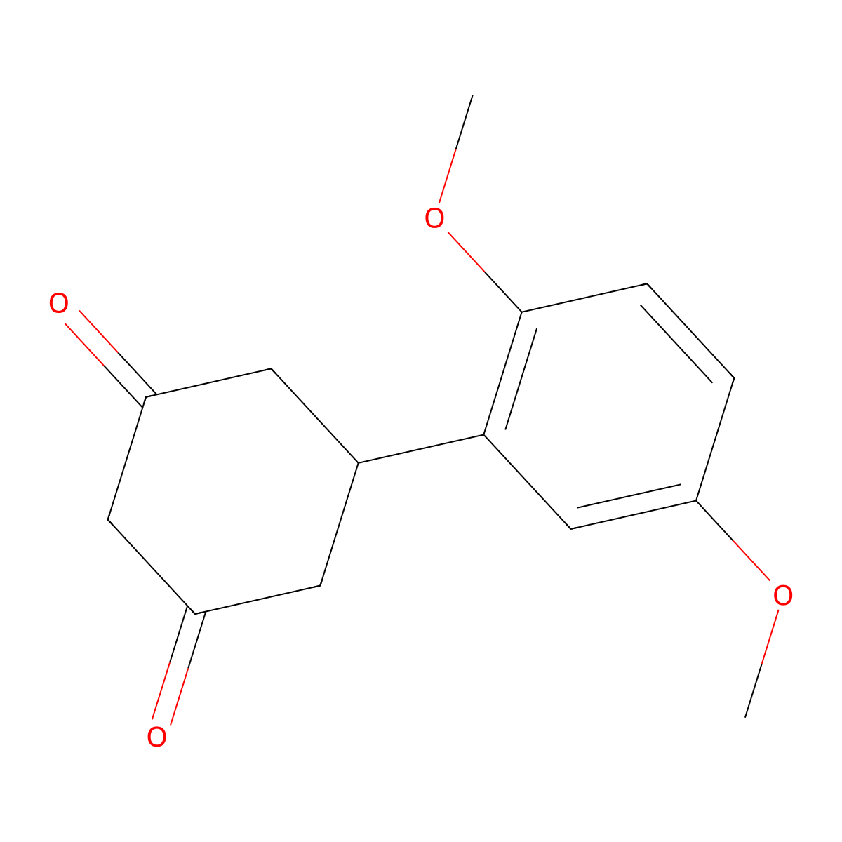 5-(2,5-Dimethoxyphenyl)cyclohexane-1,3-dione molecular structure, CAS 1092288-84-0