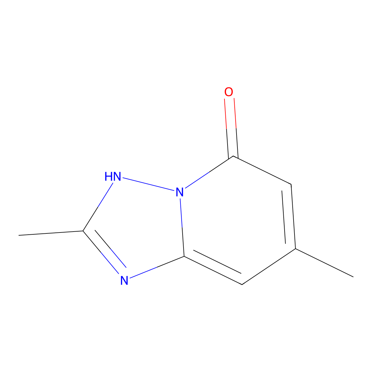 2,7-Dimethyl-[1,2,4]triazolo[1,5-a]pyridin-5(1H)-one molecular structure, CAS 1092290-02-2