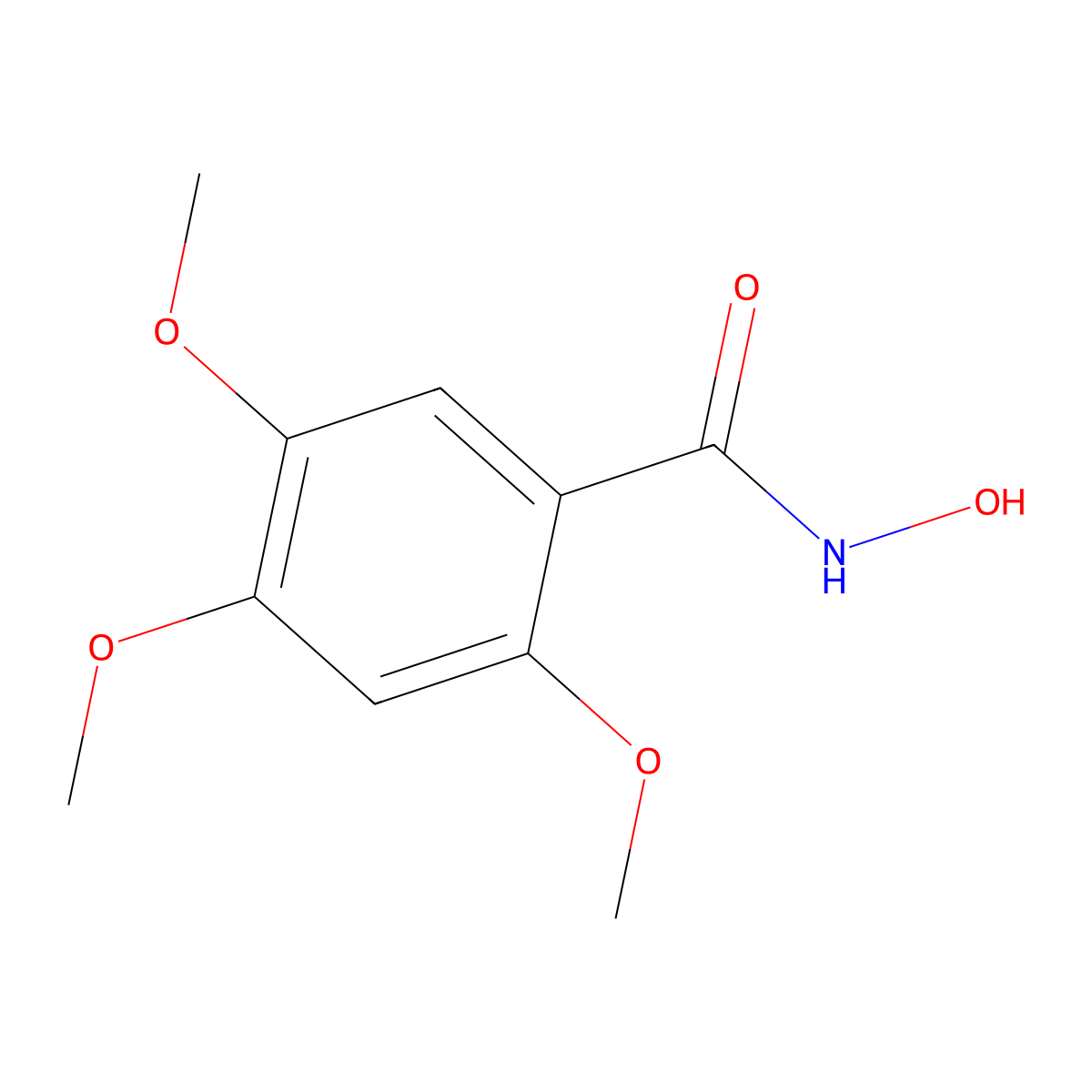 N-hydroxy-2,4,5-trimethoxybenzamide molecular structure, CAS 1092291-44-5