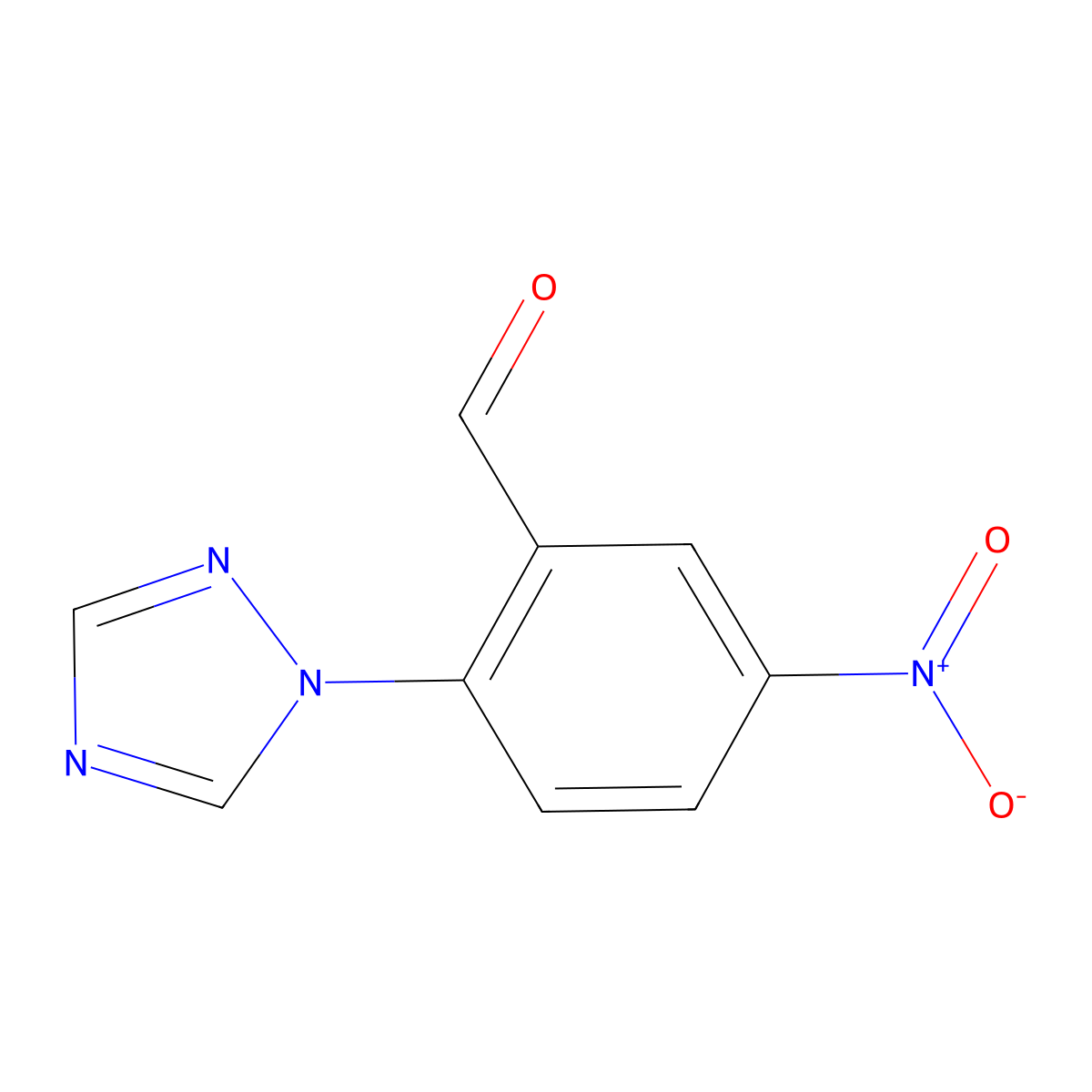 5-Nitro-2-(1h-1,2,4-triazol-1-yl)benzaldehyde molecular structure, CAS 1092293-99-6