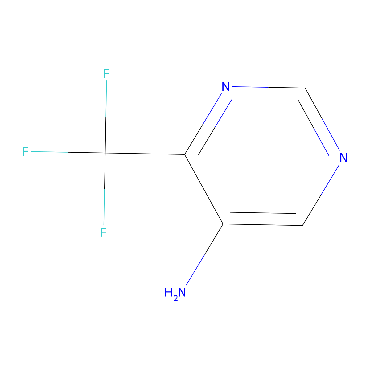 4-(Trifluoromethyl)pyrimidin-5-amine molecular structure, CAS 1092299-22-3