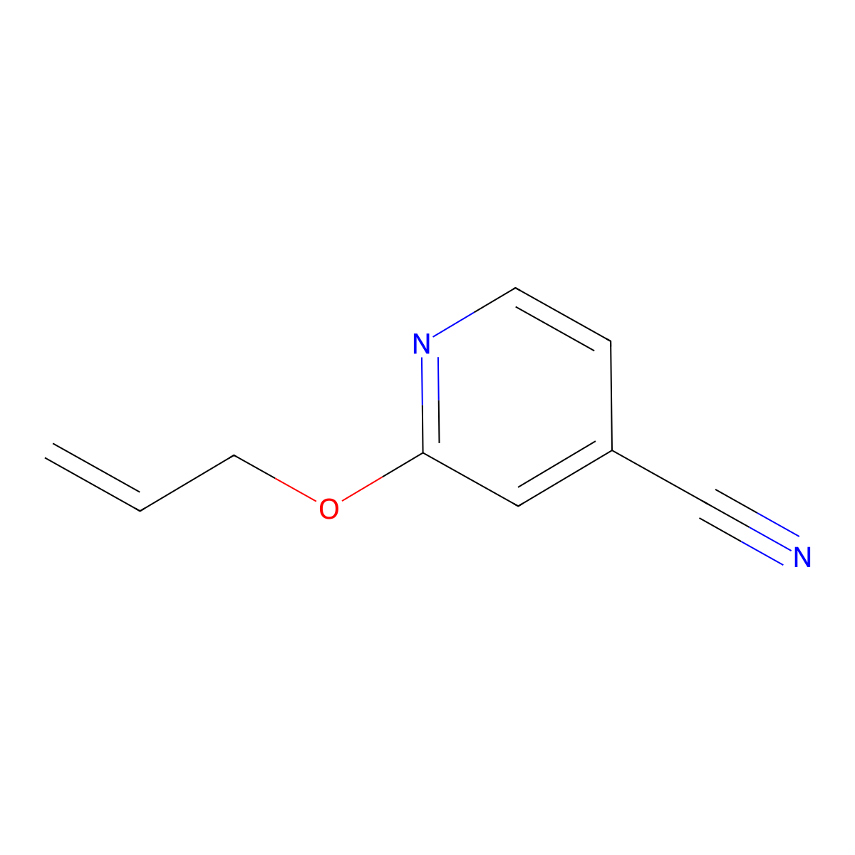 2-(Prop-2-en-1-yloxy)pyridine-4-carbonitrile molecular structure, CAS 1092299-44-9