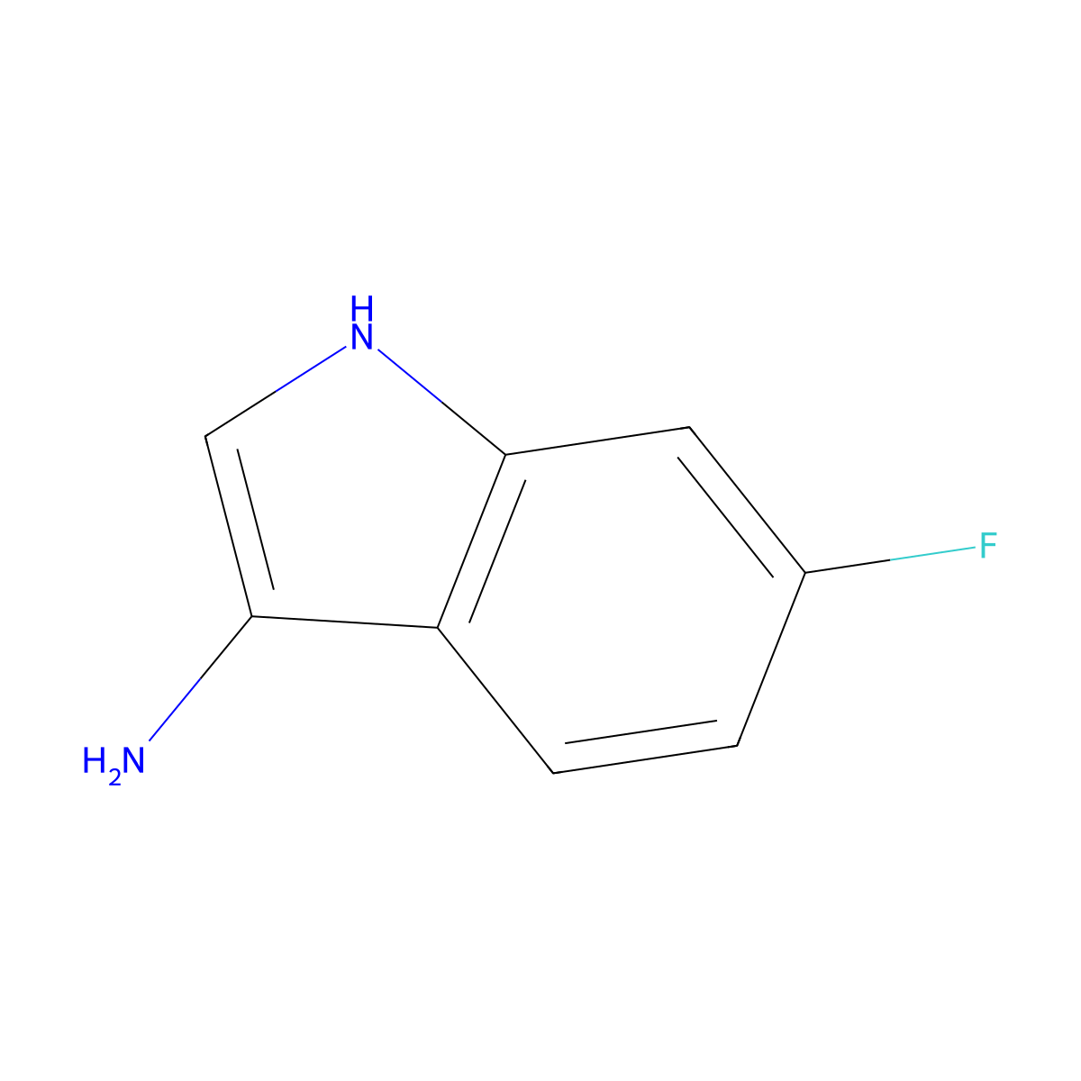 6-fluoro-1H-indol-3-amine molecular structure, CAS 1092299-47-2