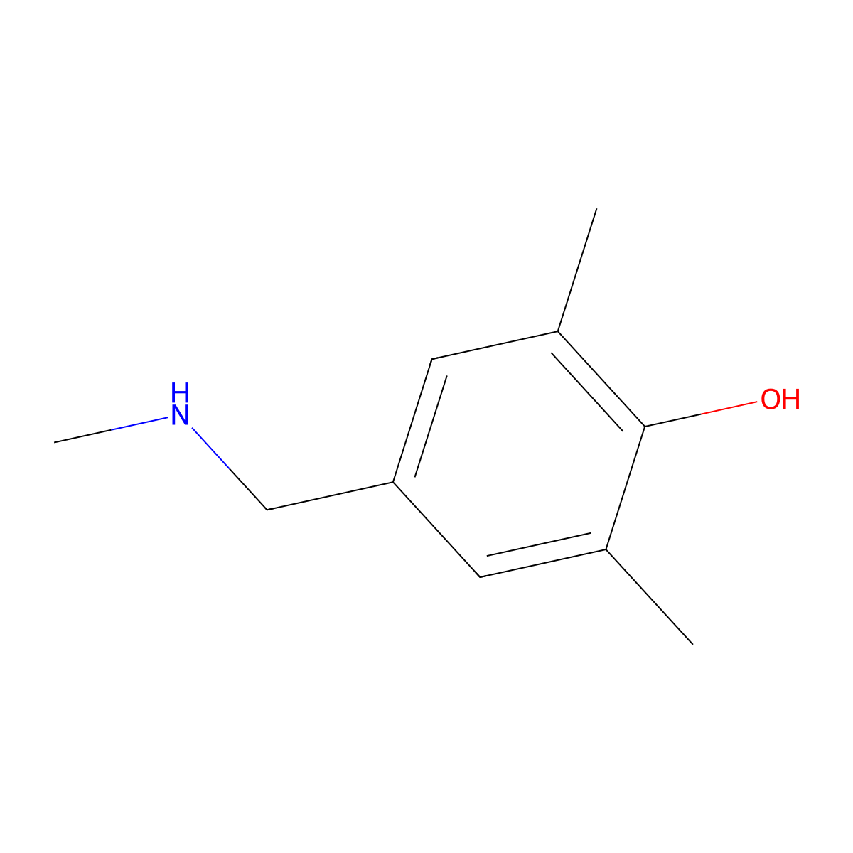 2,6-Dimethyl-4-[(methylamino)methyl]phenol molecular structure, CAS 1092299-79-0