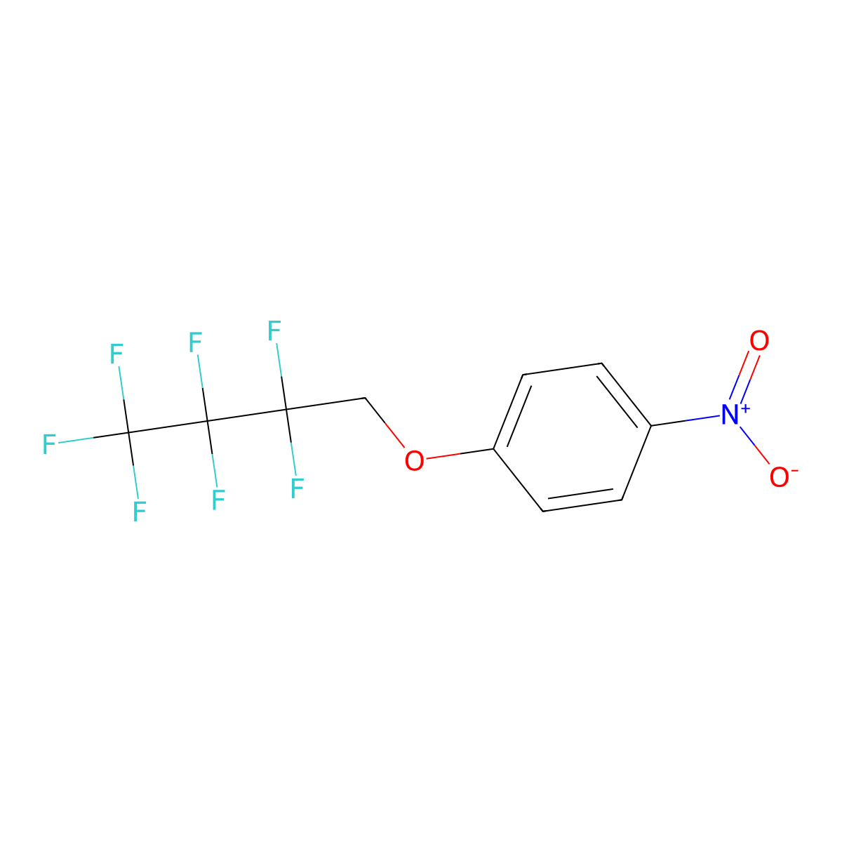 1-(2,2,3,3,4,4,4-Heptafluorobutoxy)-4-nitrobenzene molecular structure, CAS 109230-68-4