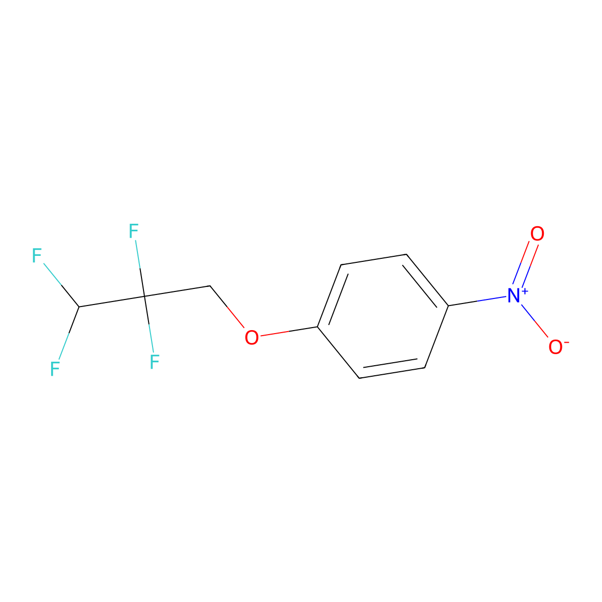 1-Nitro-4-(2,2,3,3-tetrafluoropropoxy)benzene molecular structure, CAS 109230-72-0