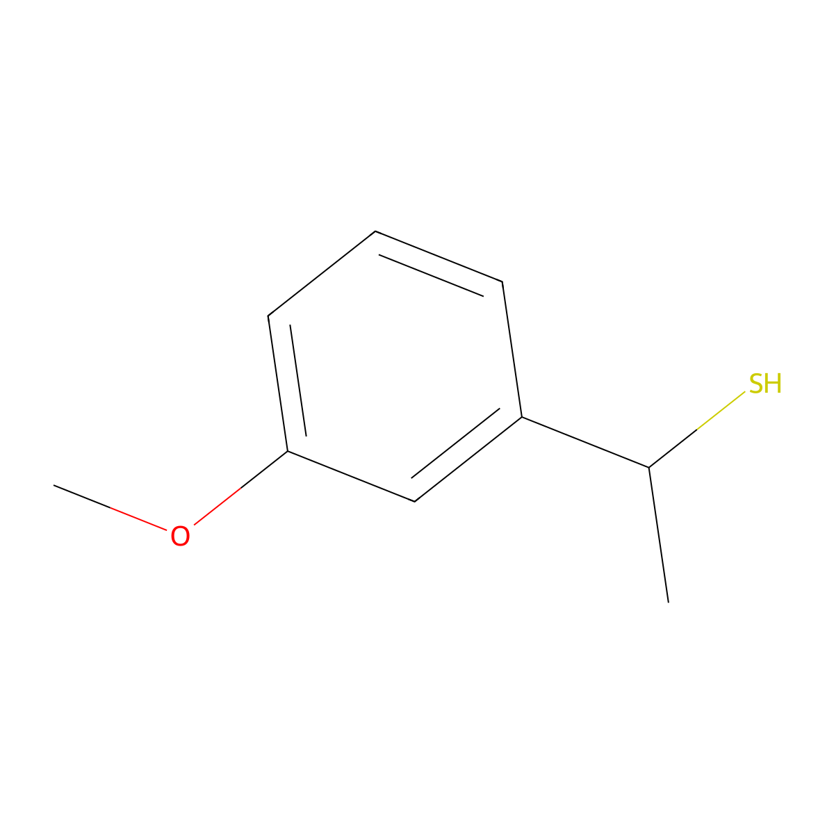 1-(3-Methoxyphenyl)ethane-1-thiol molecular structure, CAS 1092300-41-8
