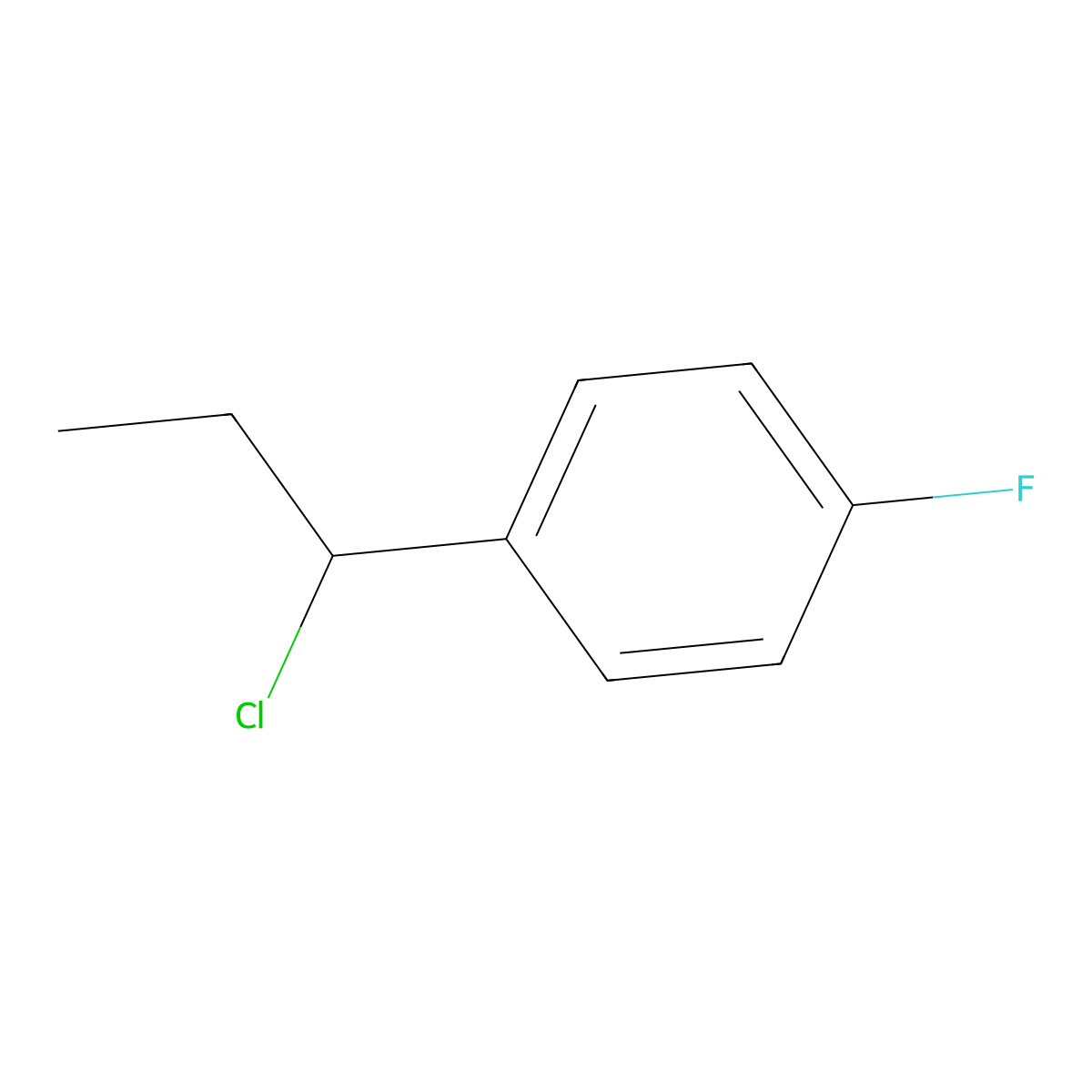 1-(1-Chloropropyl)-4-fluorobenzene molecular structure, CAS 1092300-84-9