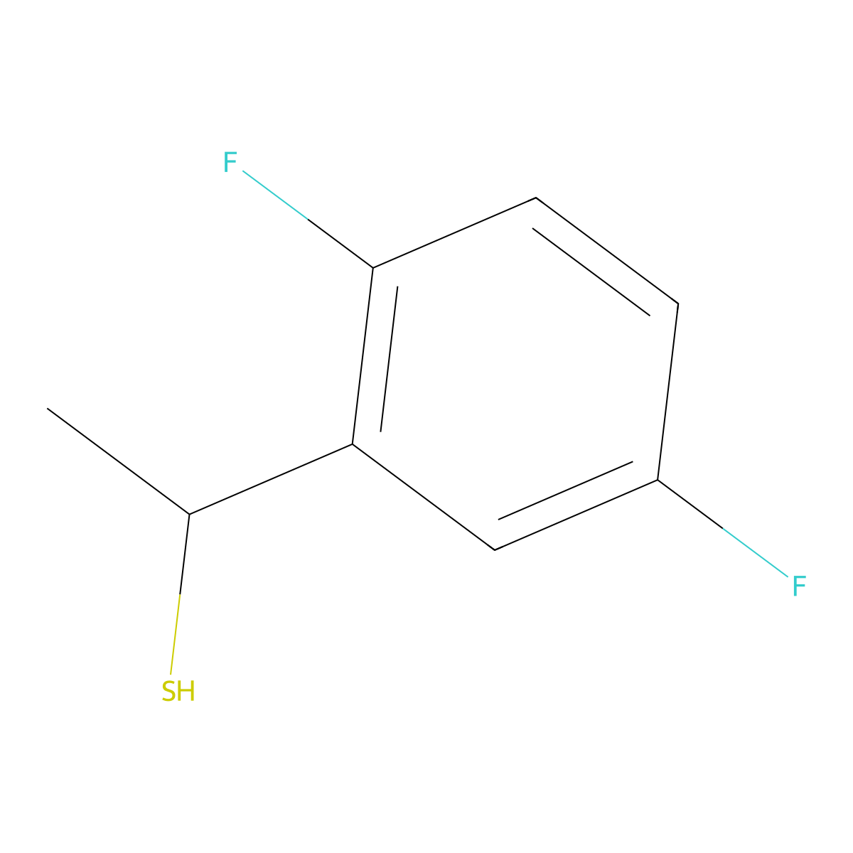1-(2,5-Difluorophenyl)ethane-1-thiol molecular structure, CAS 1092300-97-4