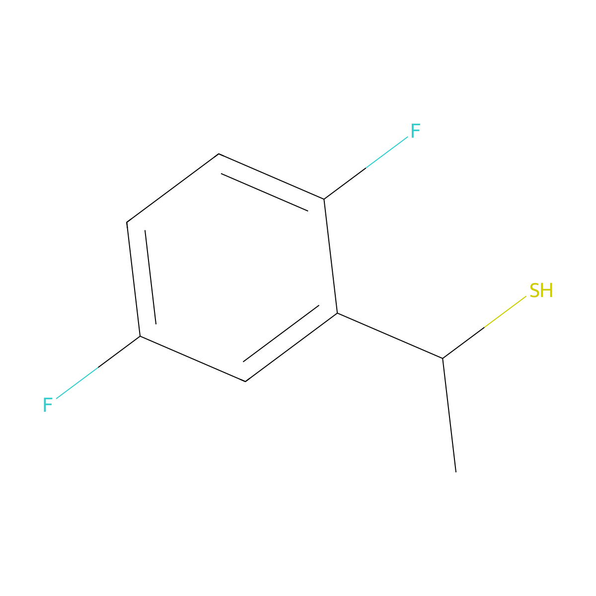 1-(2,5-Difluorophenyl)ethane-1-thiol molecular structure, CAS 1092300-97-4