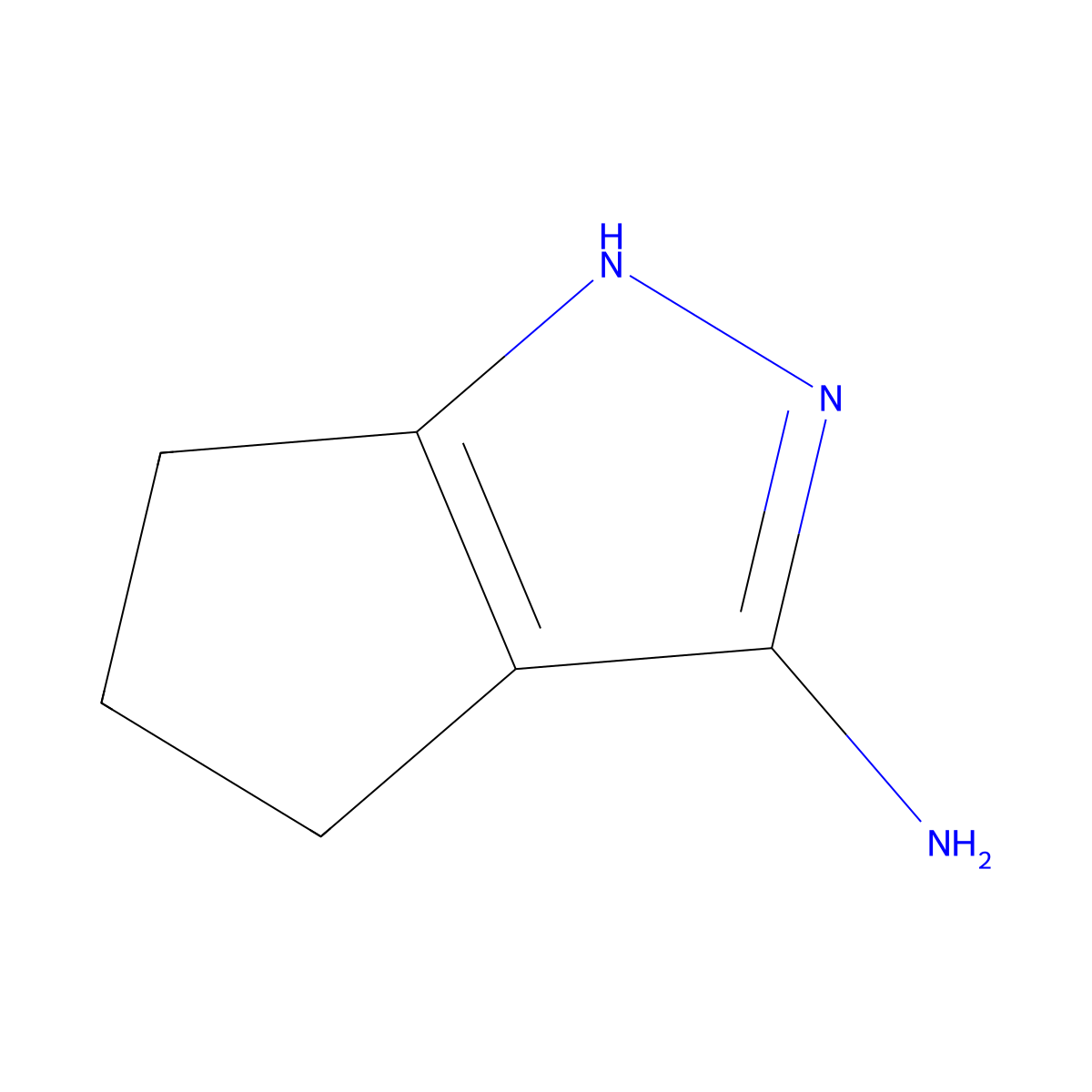 2,4,5,6-Tetrahydrocyclopenta[c]pyrazol-3-amine molecular structure, CAS 1092301-31-9