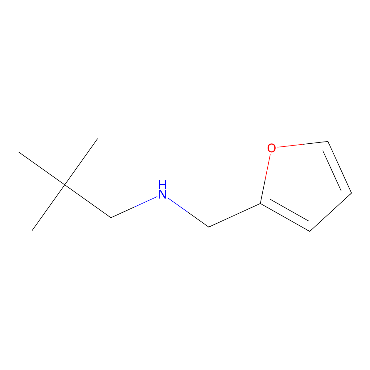 (2,2-Dimethylpropyl)[(furan-2-yl)methyl]amine molecular structure, CAS 1092302-66-3