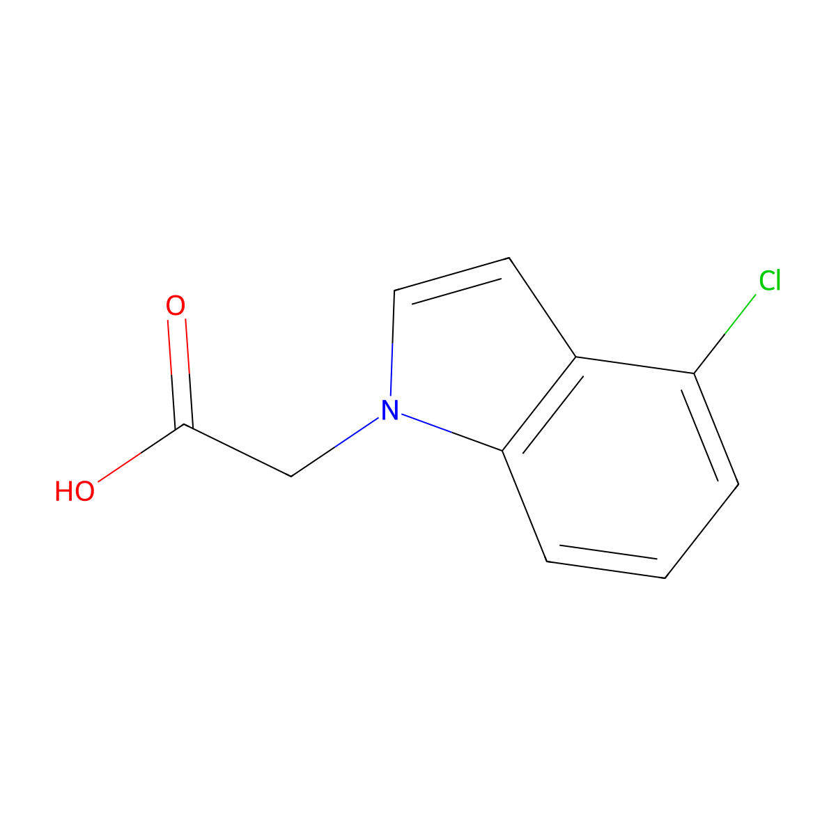 (4-chloro-1H-indol-1-yl)acetic acid molecular structure, CAS 1092303-15-5