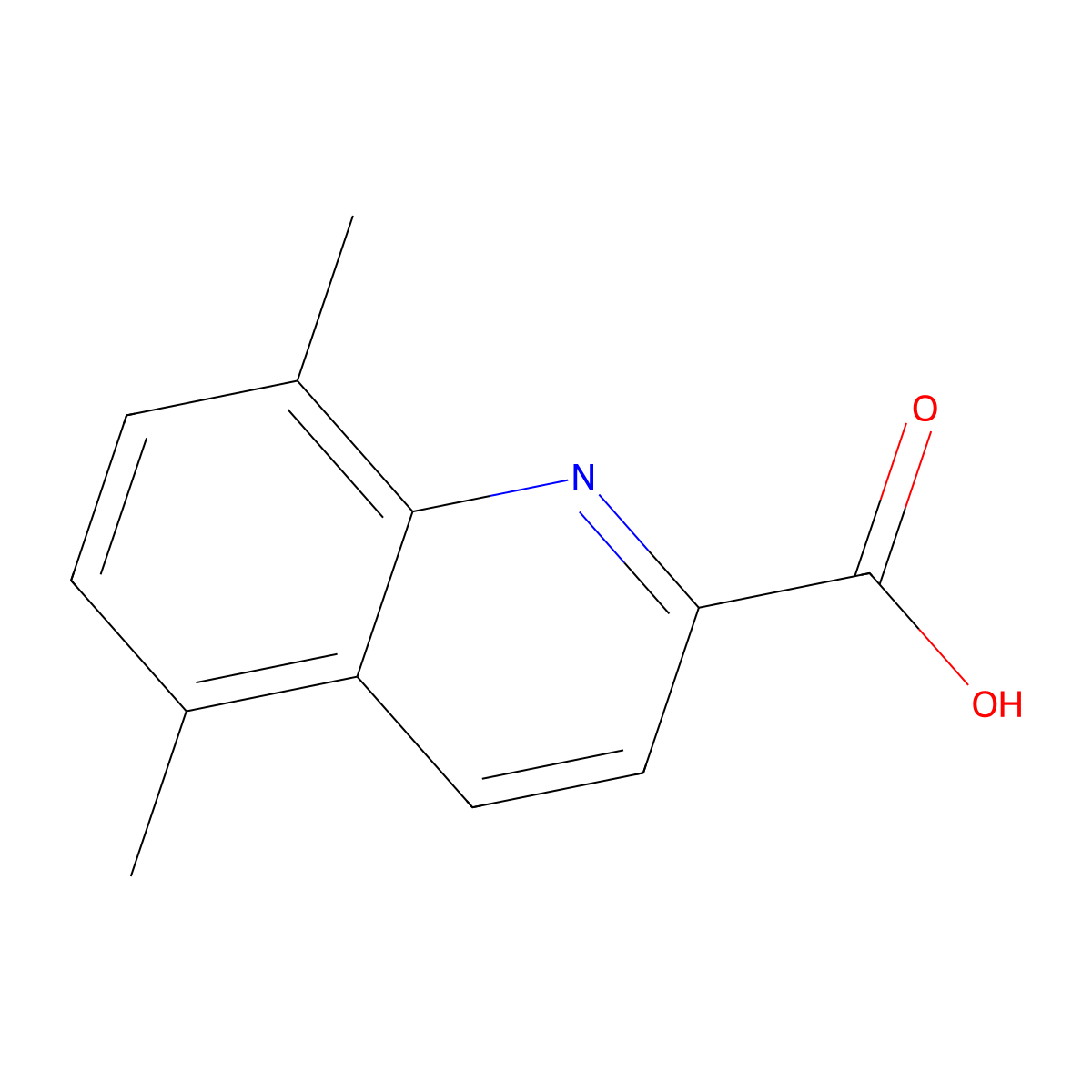 5,8-Dimethylquinoline-2-carboxylic acid molecular structure, CAS 1092305-10-6