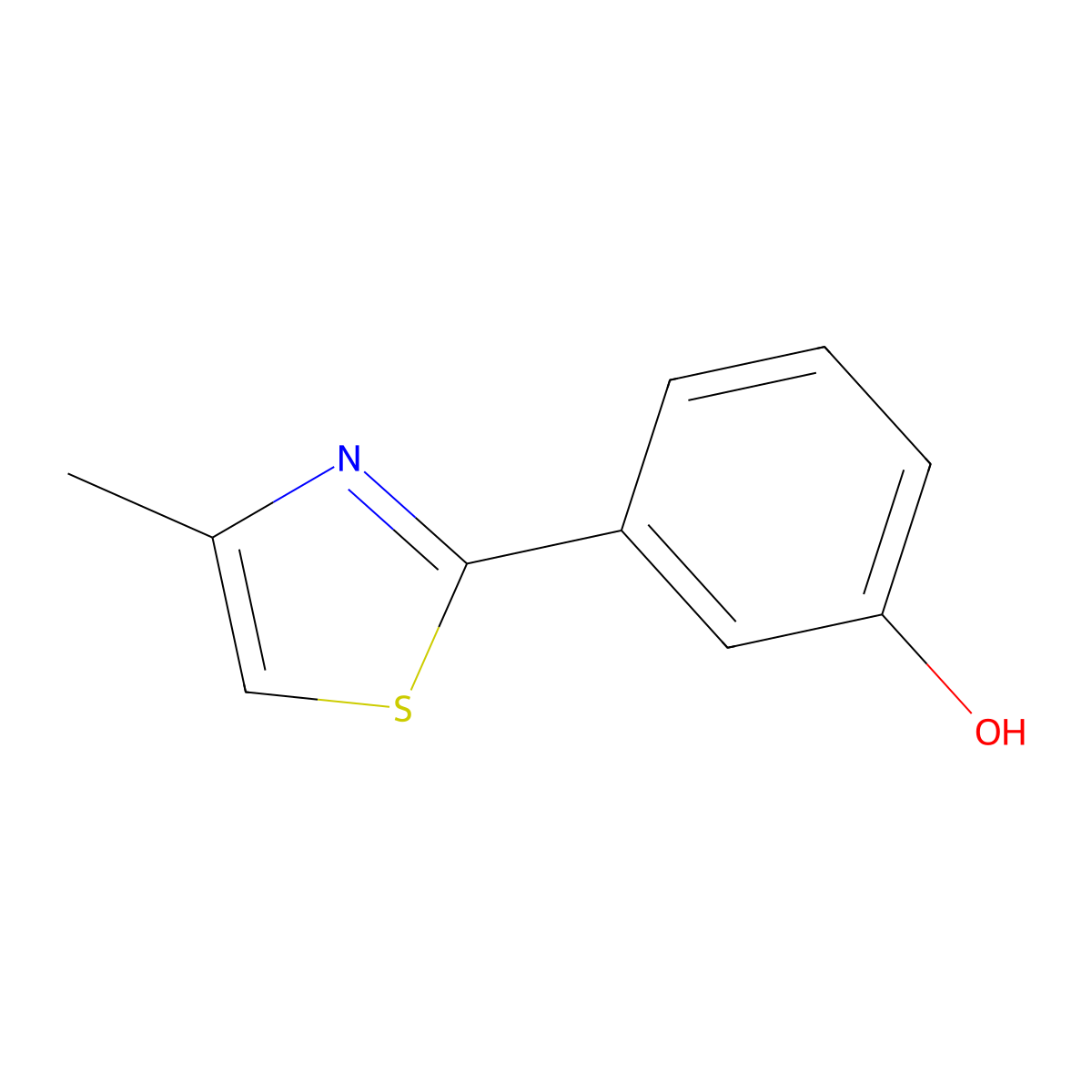 3-(4-Methyl-1,3-thiazol-2-yl)phenol molecular structure, CAS 1092305-67-3