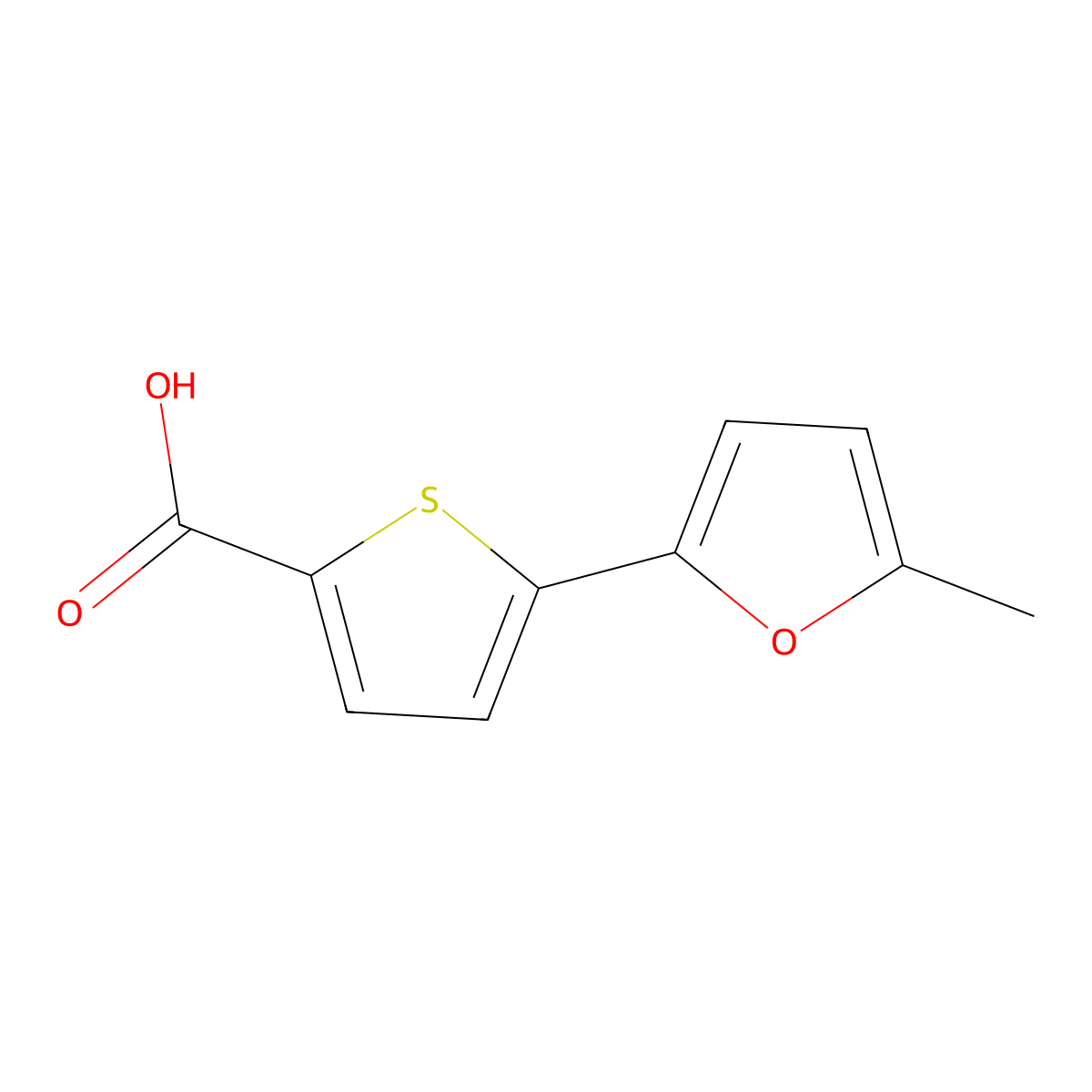 5-(5-Methylfuran-2-yl)thiophene-2-carboxylic acid molecular structure, CAS 1092306-23-4