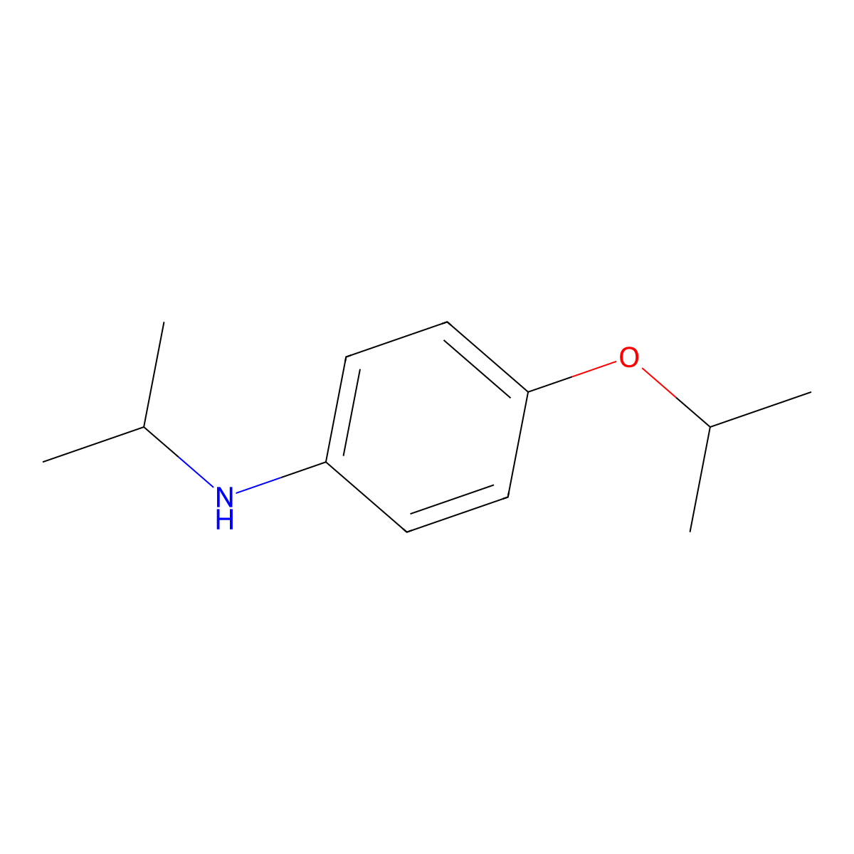 N-(propan-2-yl)-4-(propan-2-yloxy)aniline molecular structure, CAS 1092306-27-8