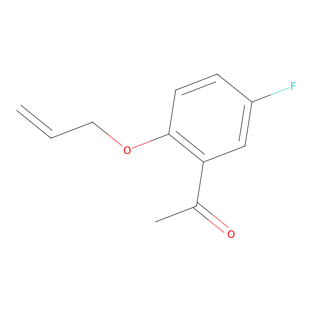 2'-(Allyloxy)-5'-fluoroacetophenone molecular structure, CAS 1092306-36-9