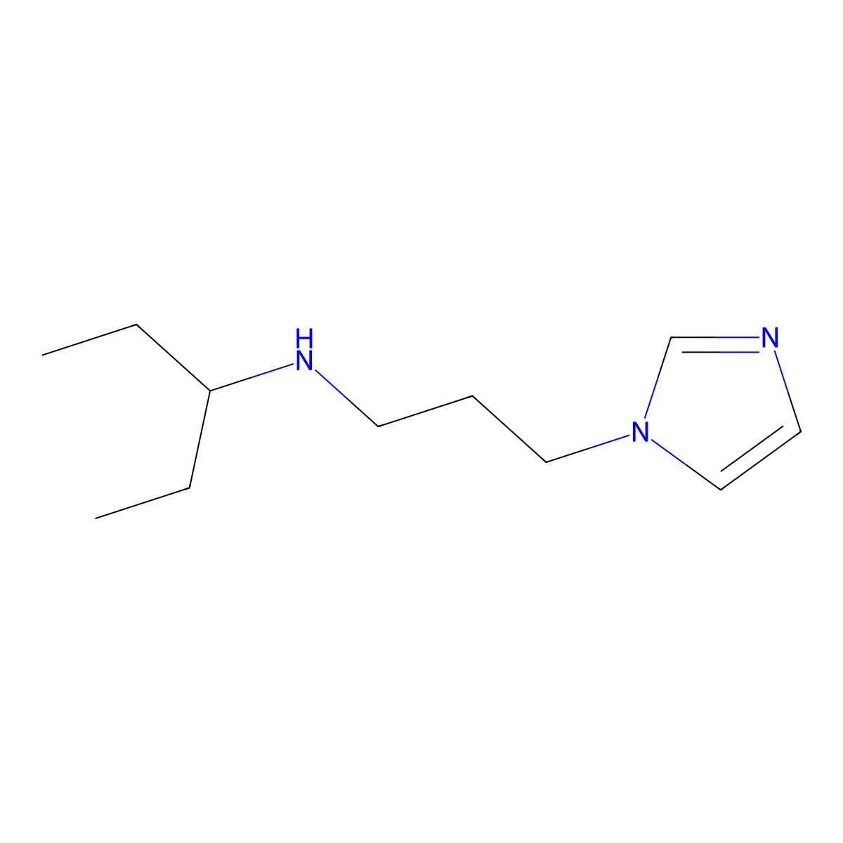 [3-(1H-Imidazol-1-yl)propyl](pentan-3-yl)amine molecular structure, CAS 1092307-07-7