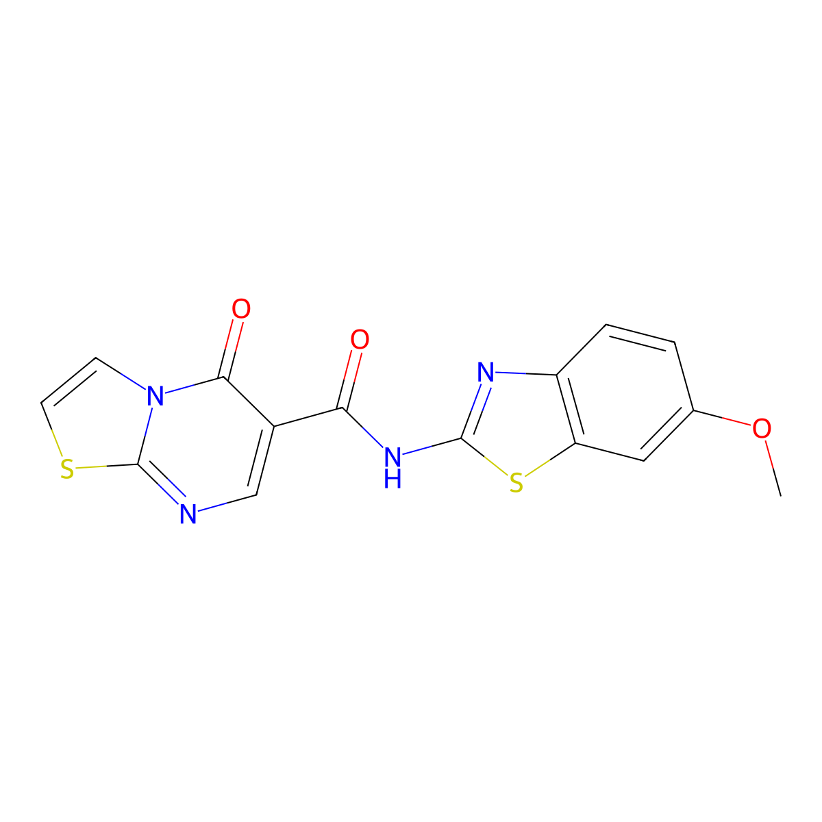 N-(6-methoxy-1,3-benzothiazol-2-yl)-5-oxo-5H-[1,3]thiazolo[3,2-a]pyrimidine-6-carboxamide molecular structure, CAS 1092309-24-4