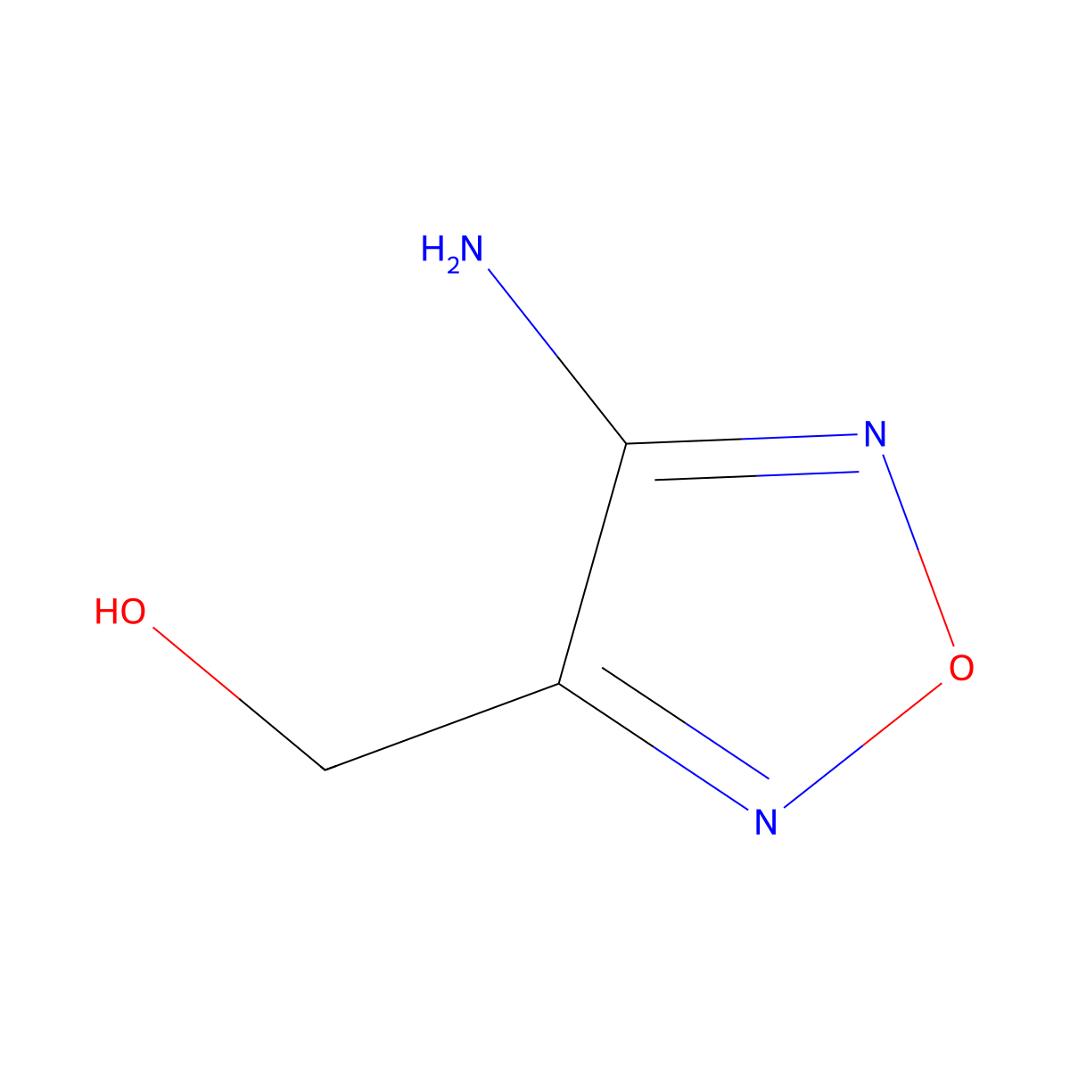 (4-Amino-1,2,5-oxadiazol-3-yl)methanol molecular structure, CAS 1092310-34-3